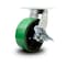 Service Caster 8 Inch Extra Heavy Duty Green Poly on Cast Iron Wheel Swivel Caster with Brake SCC-KP92S830-PUR-GB-SLB - alternate 1